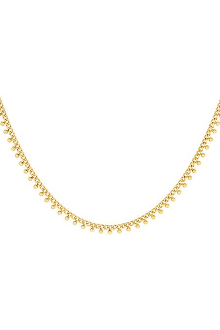 stainless steel necklace dots