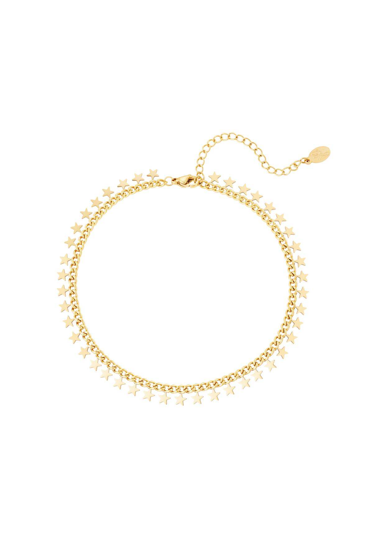 Stelle cavigliere in acciaio inossidabile Gold Stainless Steel (Pack with plastic bag) h5