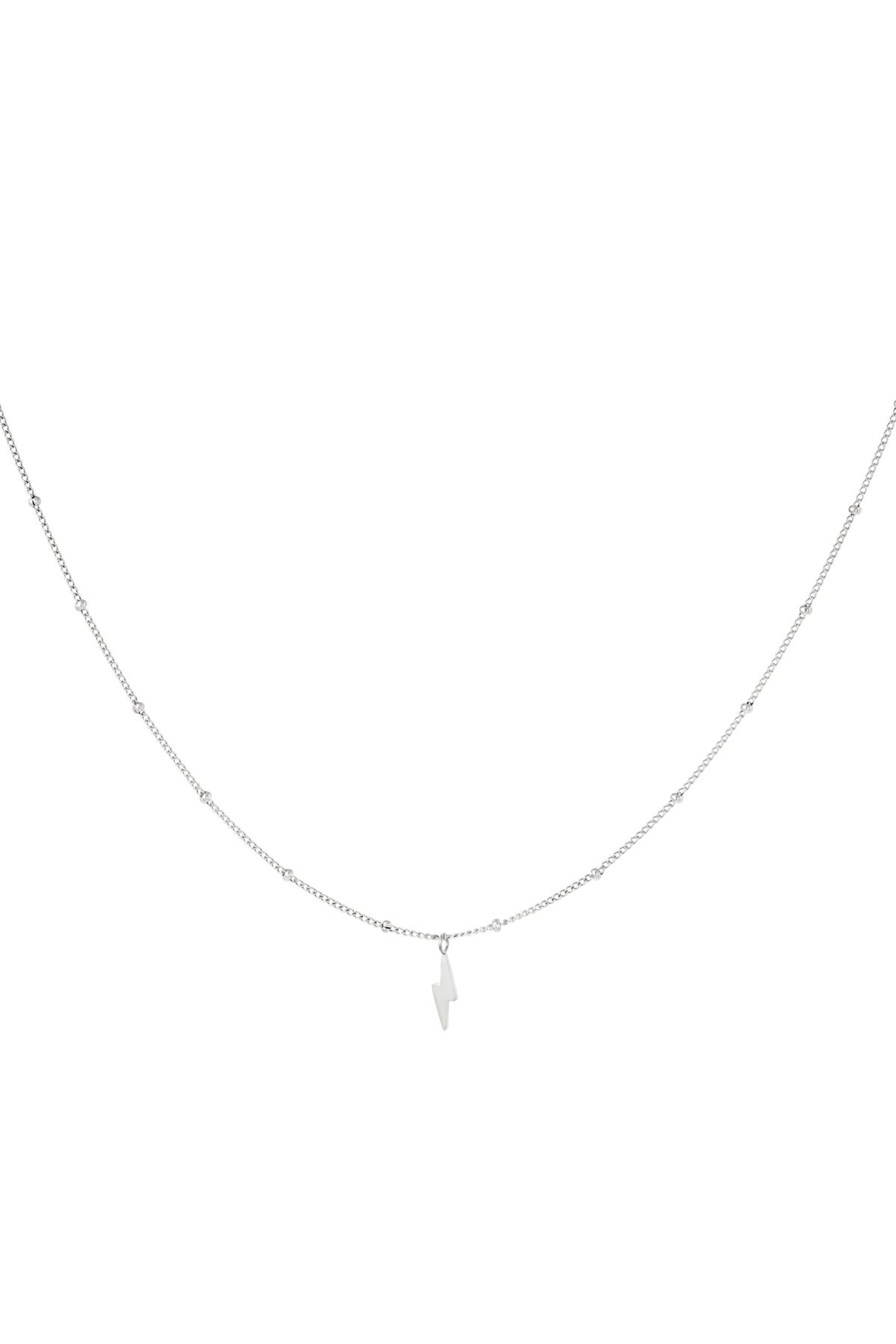 Groothandel Goudkleurig RVS Bliksemschicht Ketting Set van 1, foto 4 van 4
