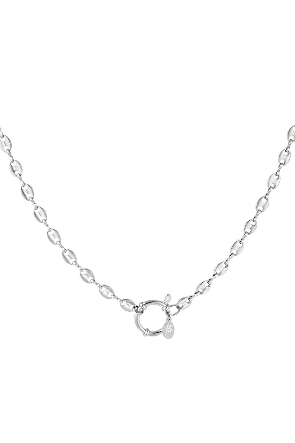 stainless steel linked necklace