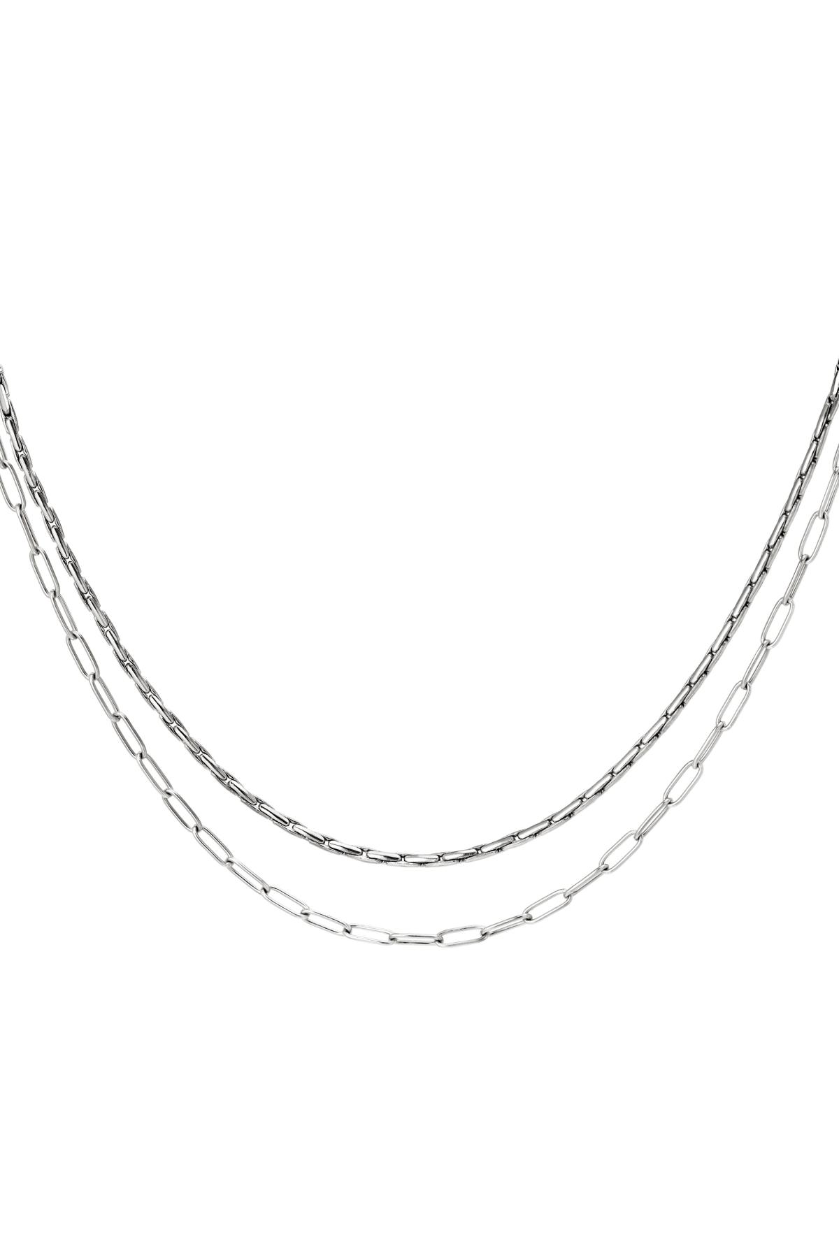 Groothandel Roestvrijstalen Ketting voor Vrouwen Middellange 40-70 cm Meerlagig Casual Dagelijks Draagbaar Simpele Serie, foto 4 van 4