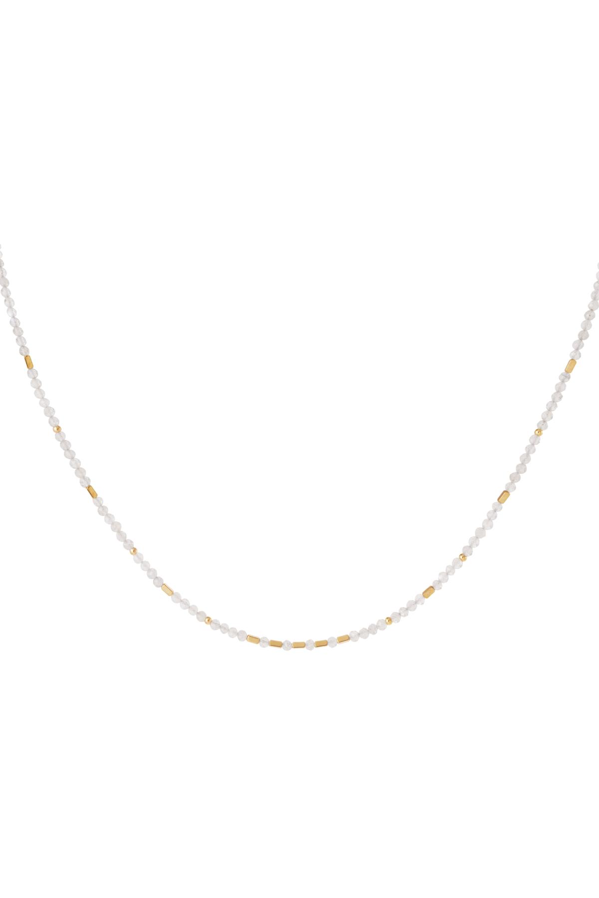 Groothandel Ketting met kralen Steen & RVS Vrouwen Sleutelbeenketting 30-40 cm Simple Series