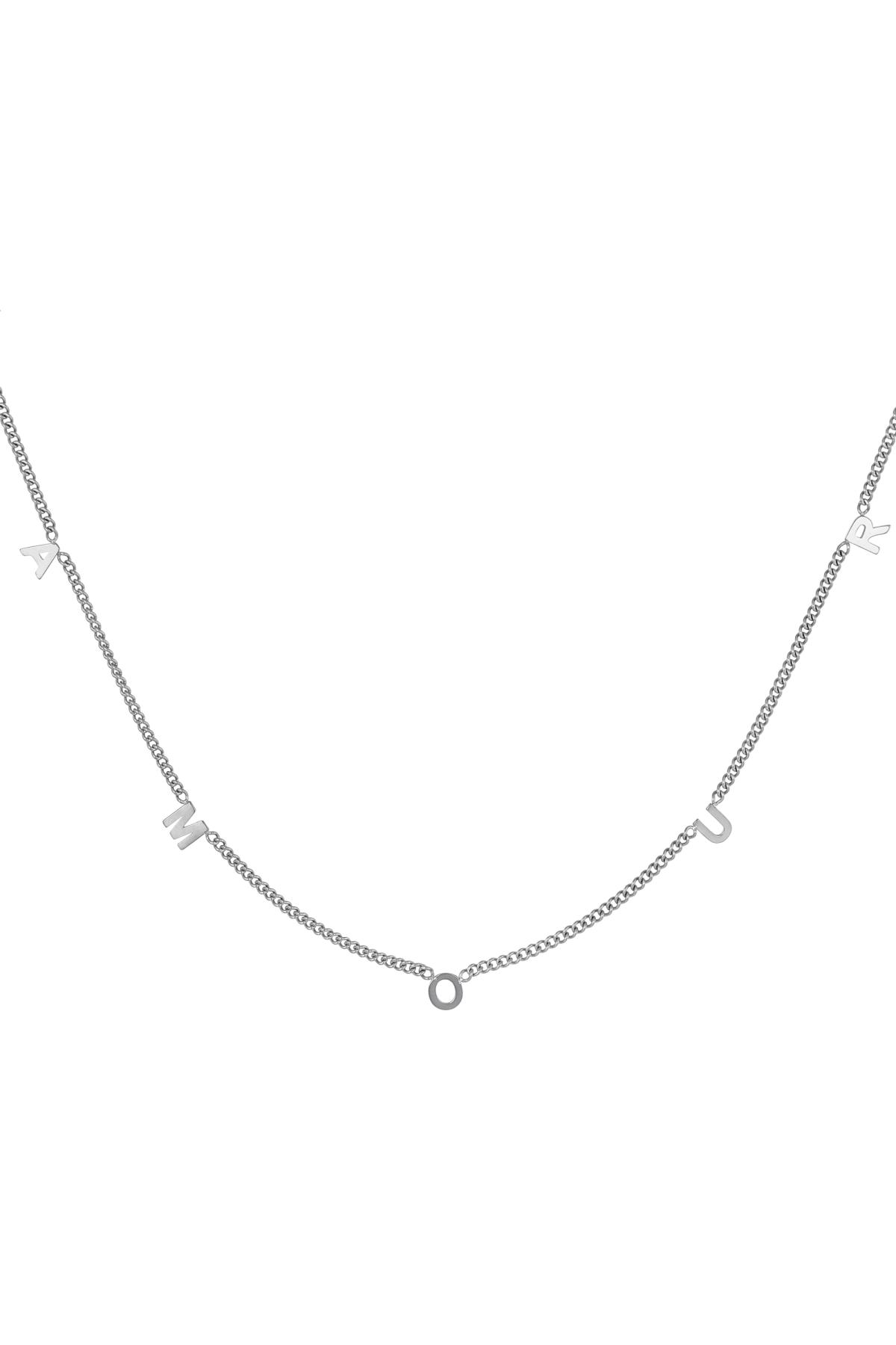 Groothandel Ketting RVS Goudkleurig Amour
