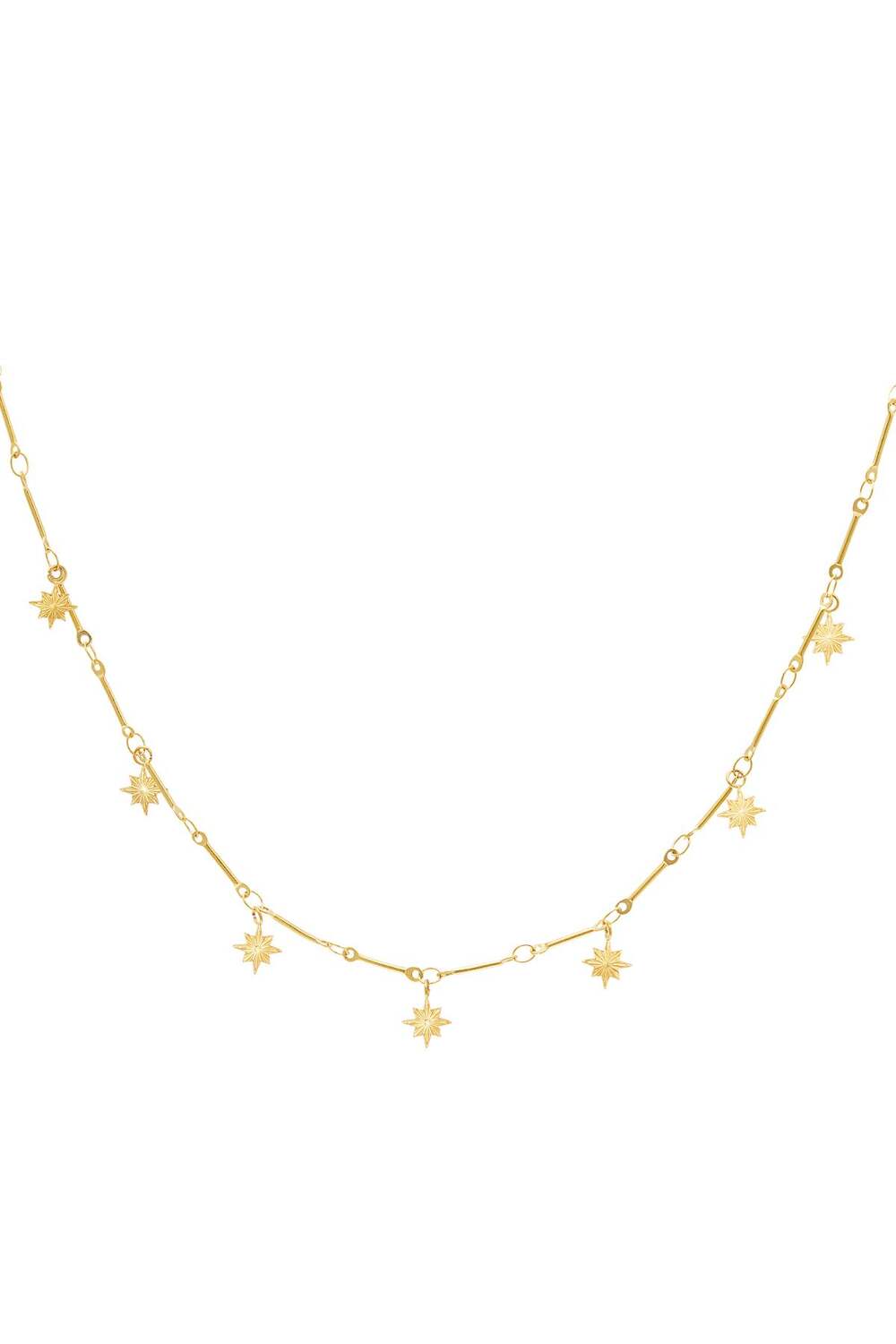 Collana Stella Polare Gold Stainless Steel