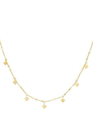 Collana Stella Polare Gold Stainless Steel h5