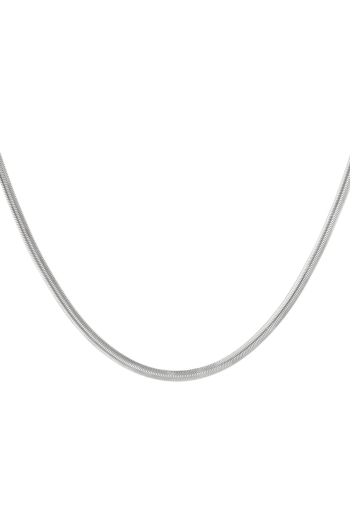 Groothandel Platte Schakelketting Goudkleurig RVS voor Vrouwen Sleutelbeenketting 30-40 cm (12-16 inch) Simple Series, foto 5 van 5