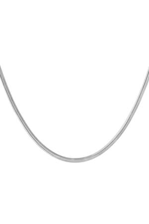 Collier à maillons plats Couleur or Acier inoxydable h5