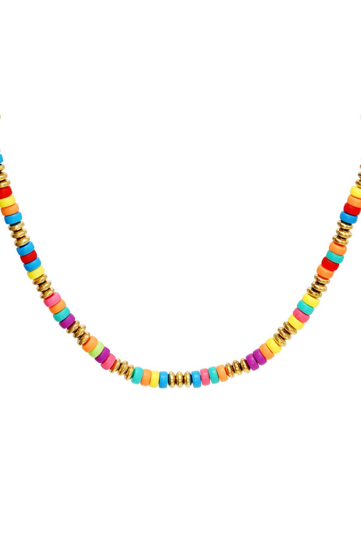 Collana di perline colorate Multi polymer clay h5 