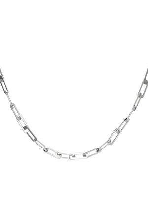 Collier grosse chaîne Argenté Acier inoxydable h5