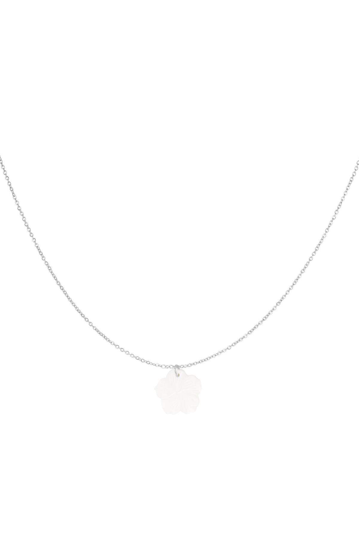 Collana conchiglia fiore - Collezione Beach Silver Color Stainless Steel 