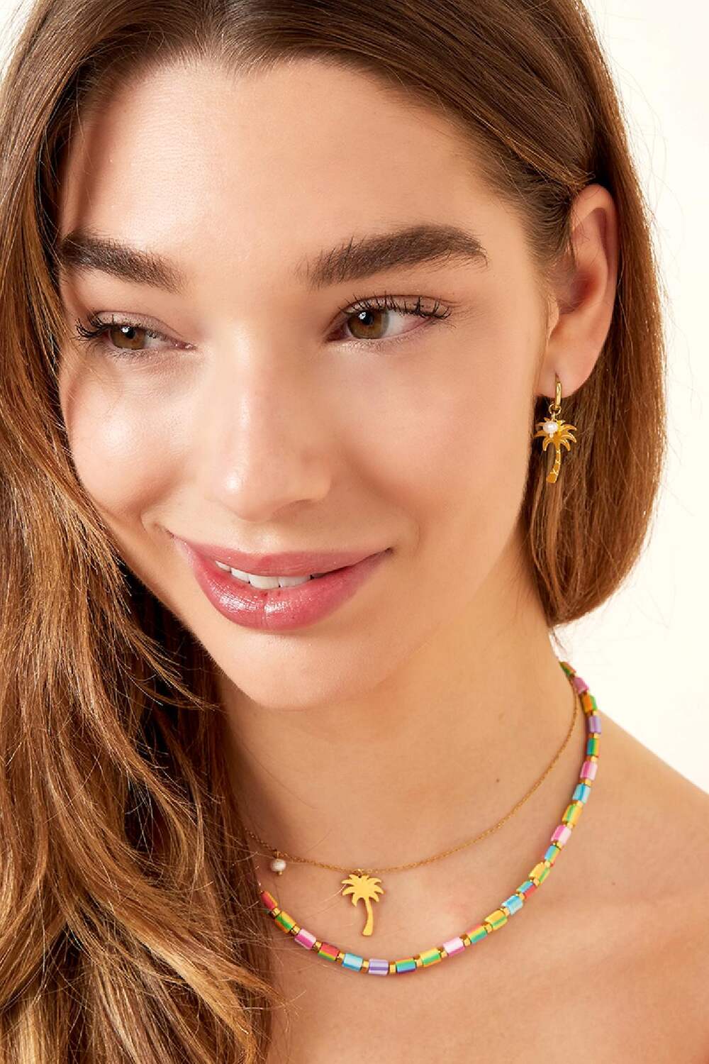 Collana palma - Collezione Beach Gold Stainless Steel h5Immagine2