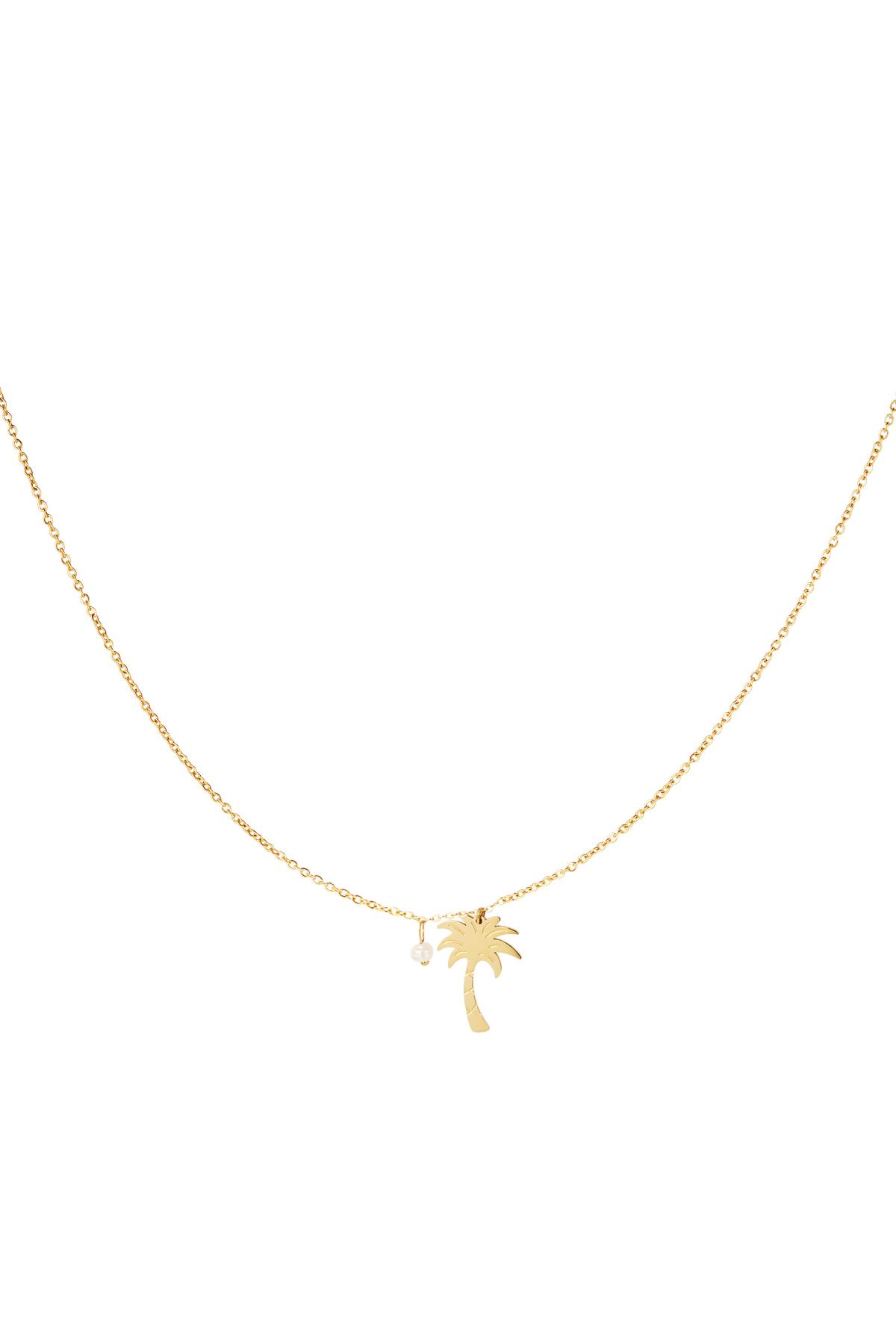 Collana palma - Collezione Beach Gold Stainless Steel h5 