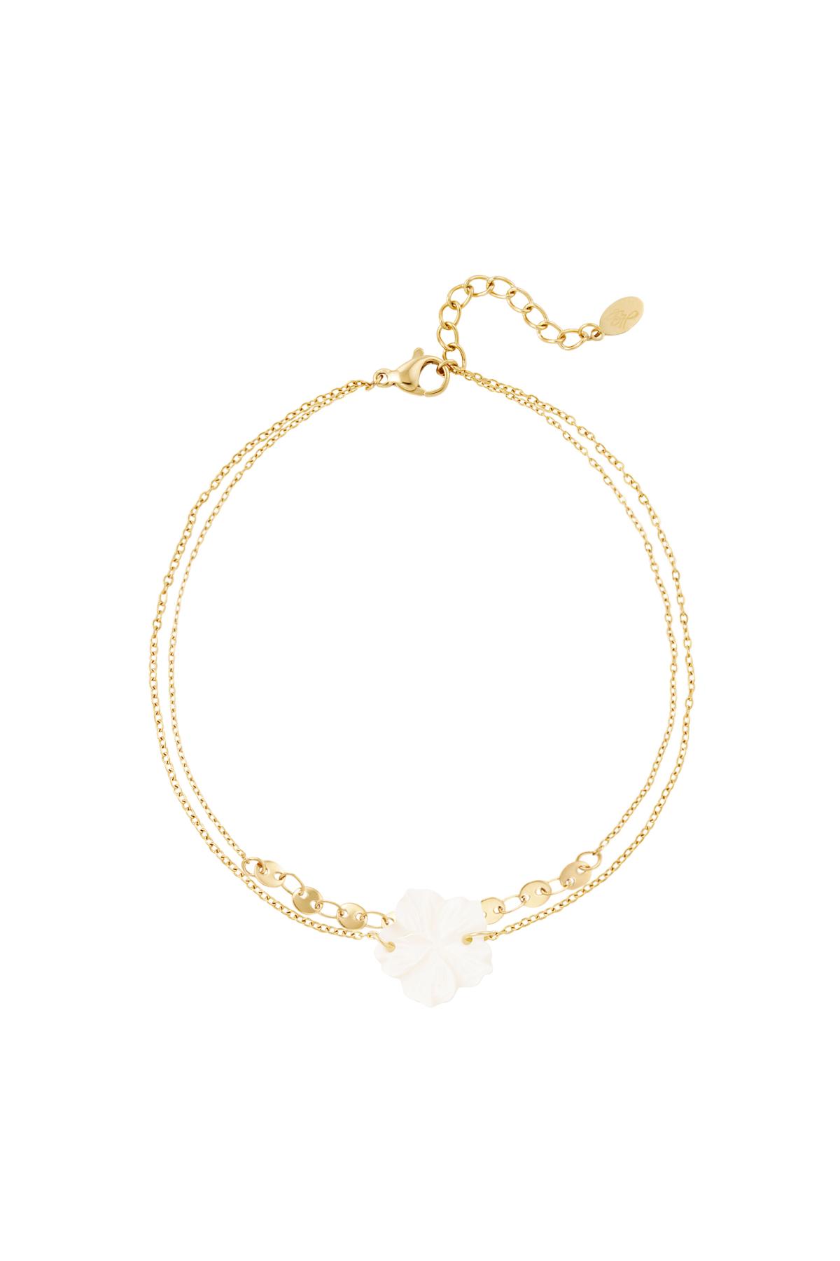 Groothandel Enkelbandje RVS Strand Bloem Design voor Vrouwen Set van 1
