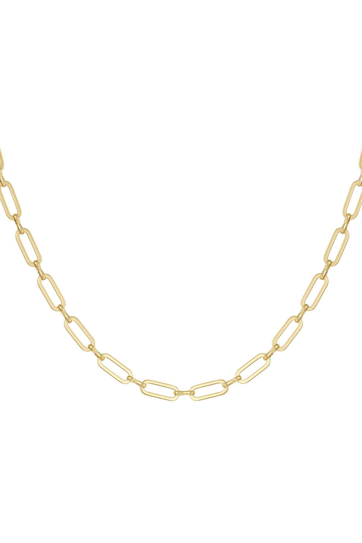 Catena di collegamento sottile Gold Stainless Steel 