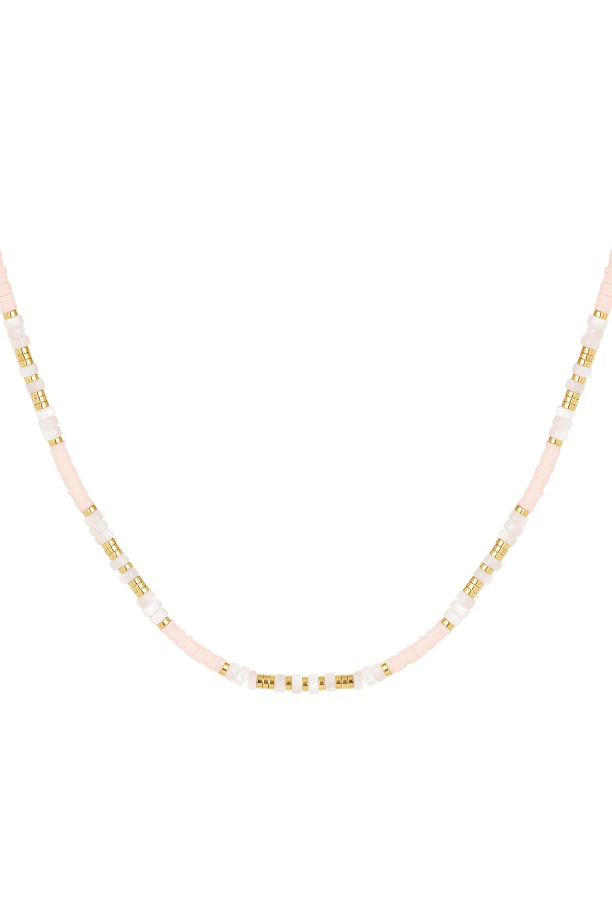 Bead chain color Pale Pink Hematite