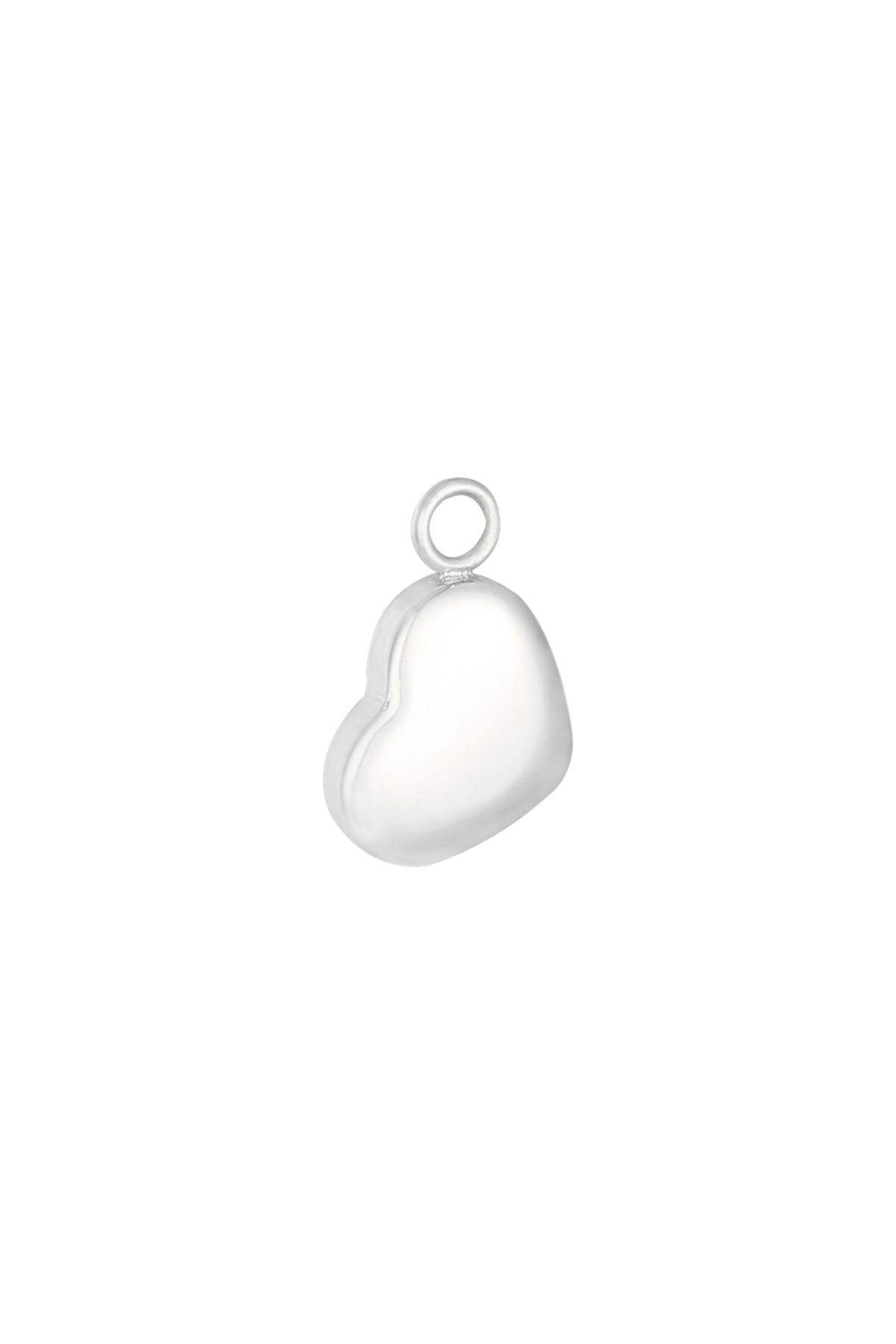 Charm Heart Silver Color Stainless Steel h5 