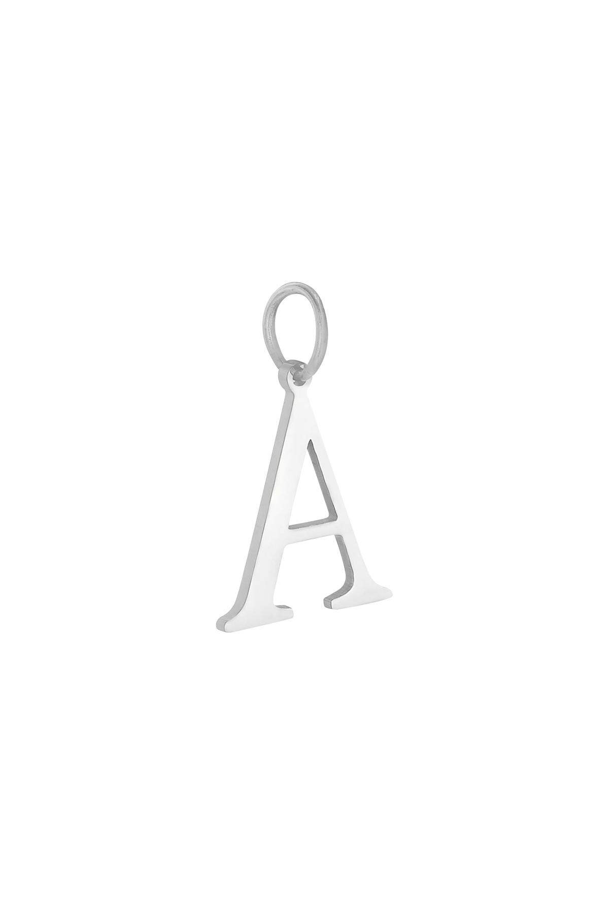 Charm A Silver Color Stainless Steel h5 
