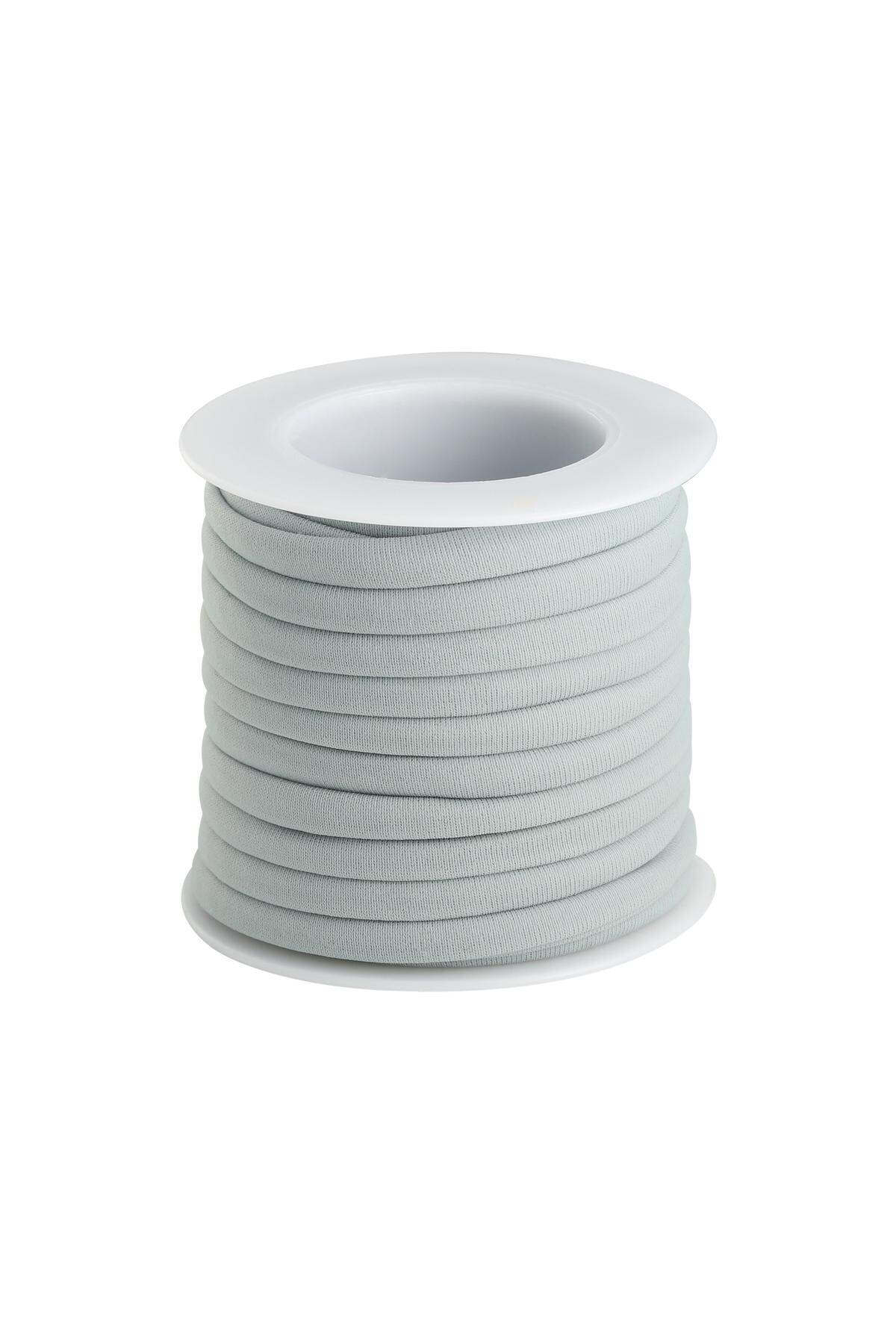 Elastieke band DIY Basic - 6MM Grijs Polyester