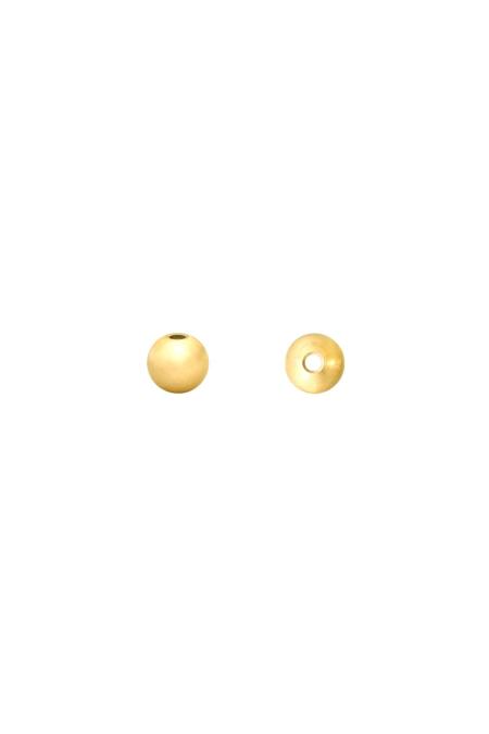 Diy Beads Ball 3Mm Silver Color Stainless Steel