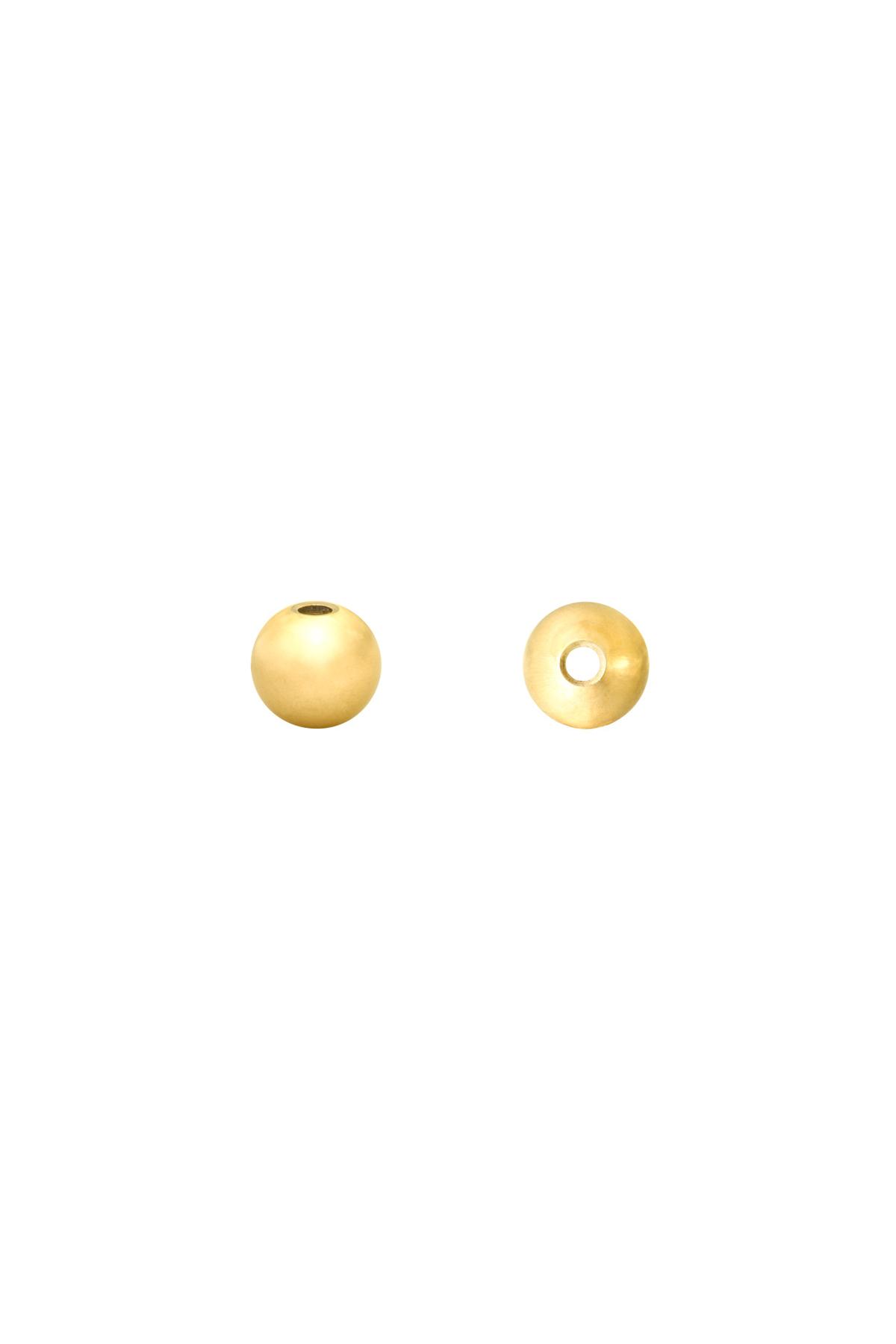 Groothandel Goudkleurige Roestvrijstalen Kralen Bal 4MM voor Sieraden Maken Set van 1
