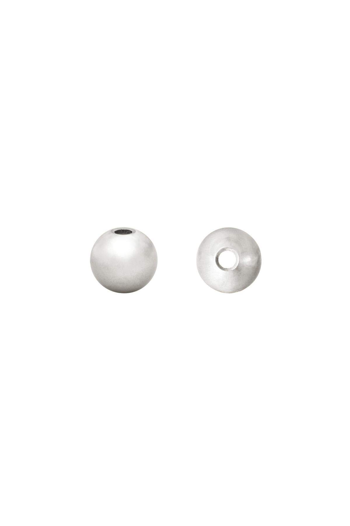 DIY Beads Ball 5MM Silver Color Stainless Steel