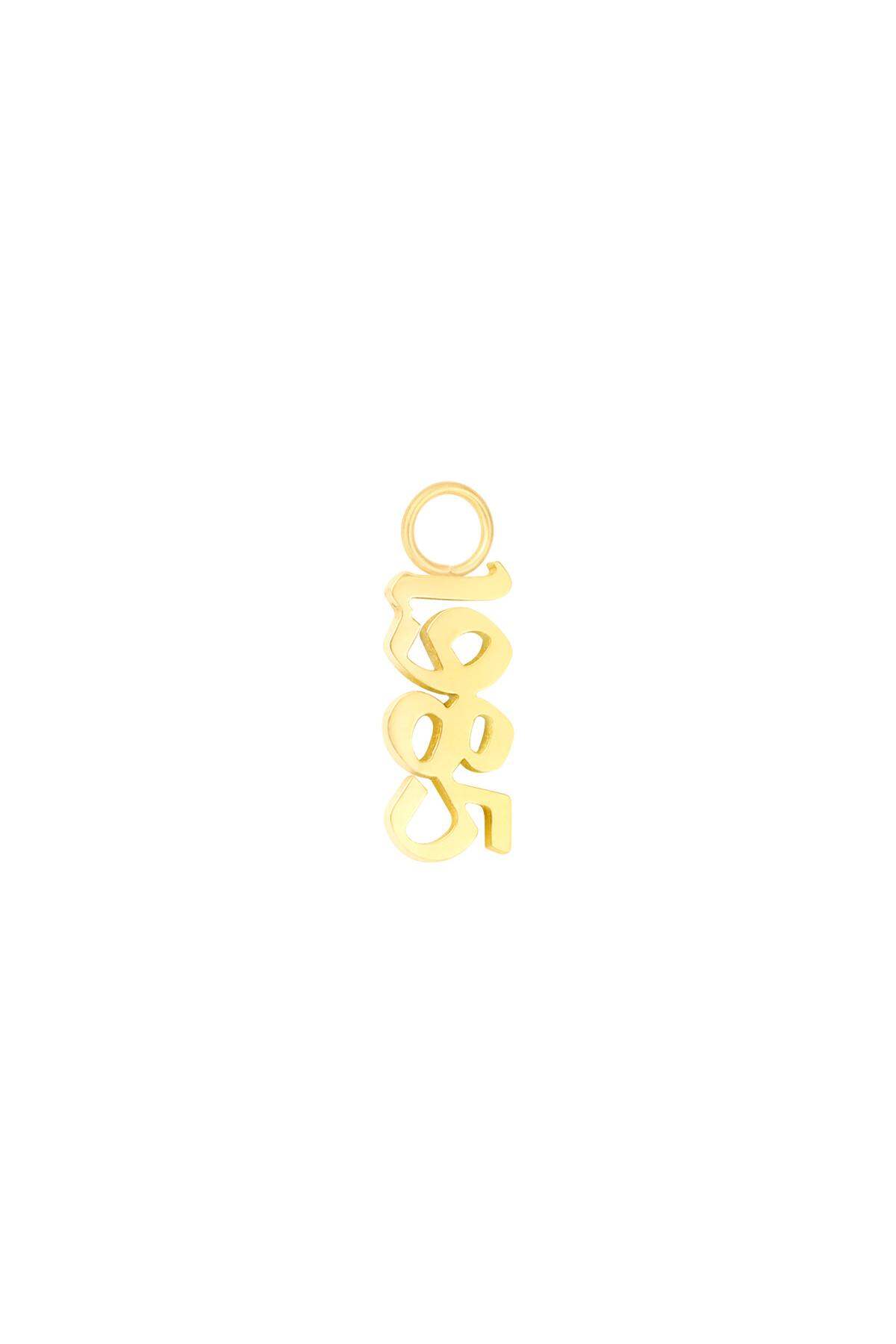 DIY Charm Geboortejaar Goud kleur - 1985 Stainless Steel h5 