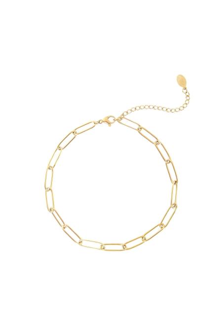 Fußkette Plain Chain Silber Edelstahl