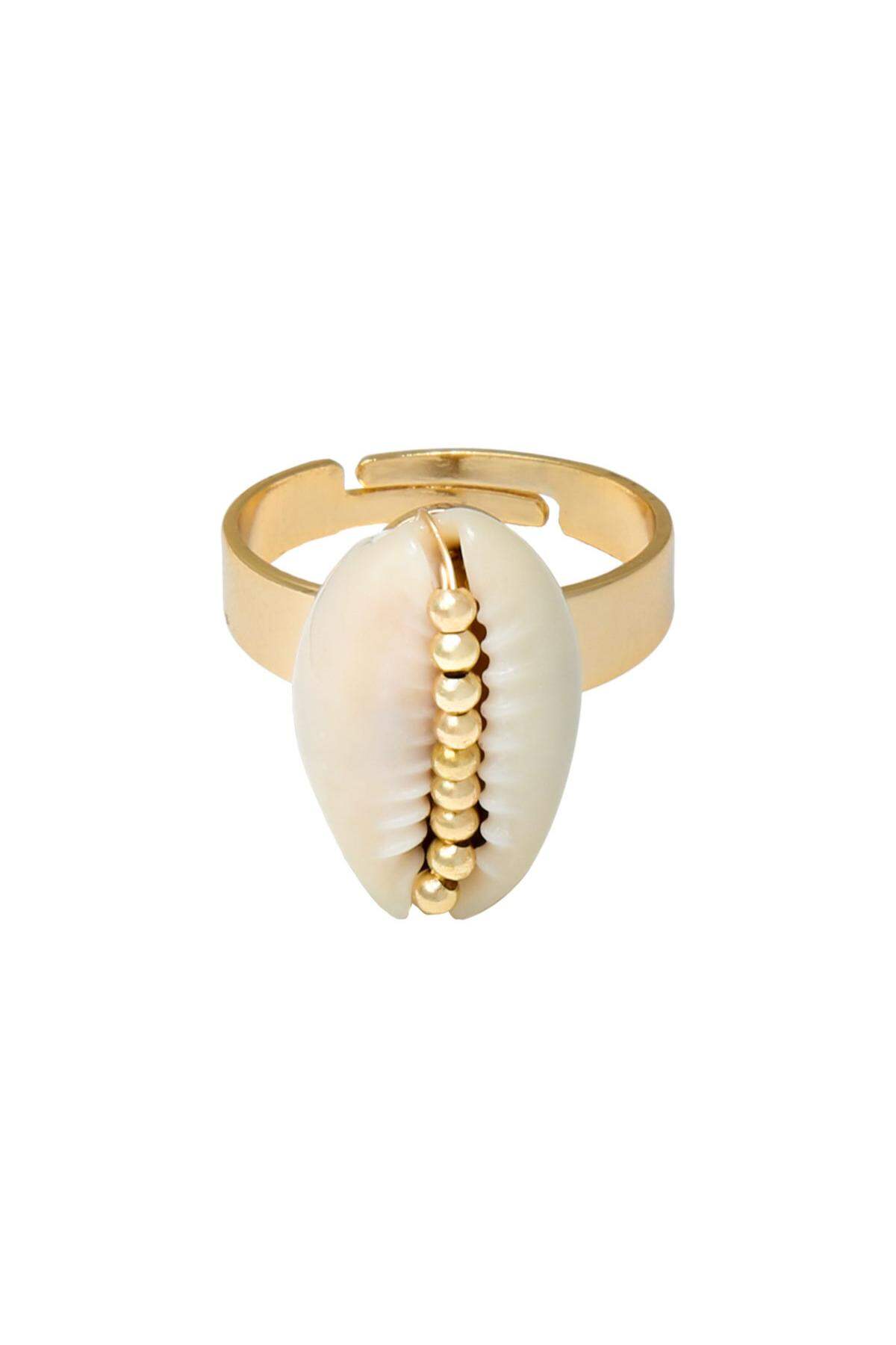 Ring Shell Obsession Goud kleur Koper 2