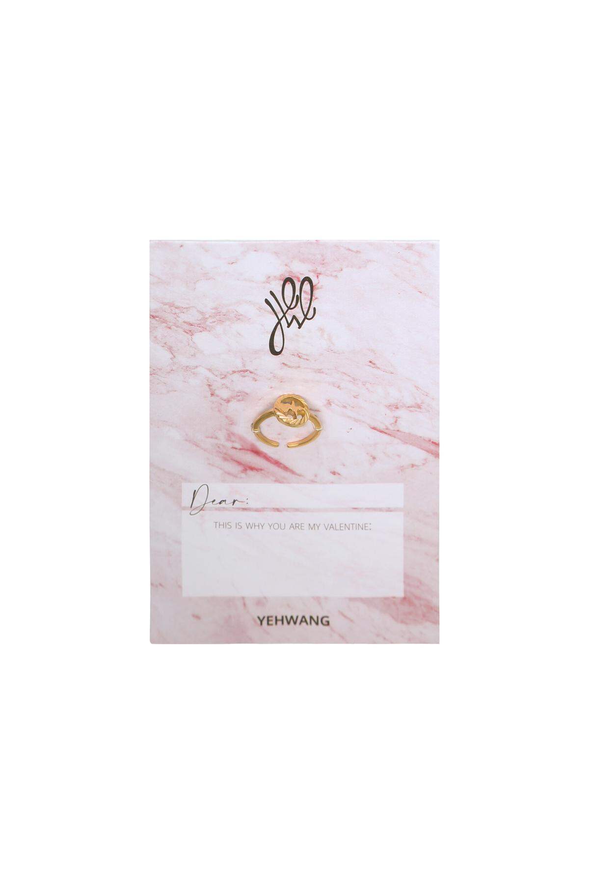 Battito cardiaco ad anello Gold Stainless Steel One size h5 