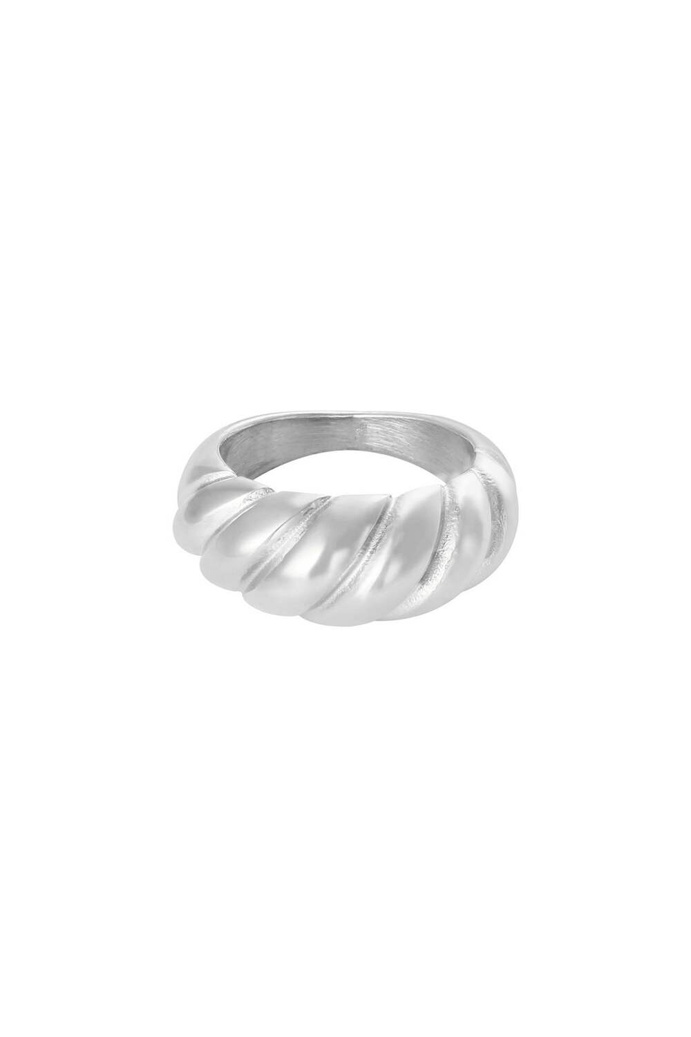 Ring Small Baguette Zilver Stainless Steel 16