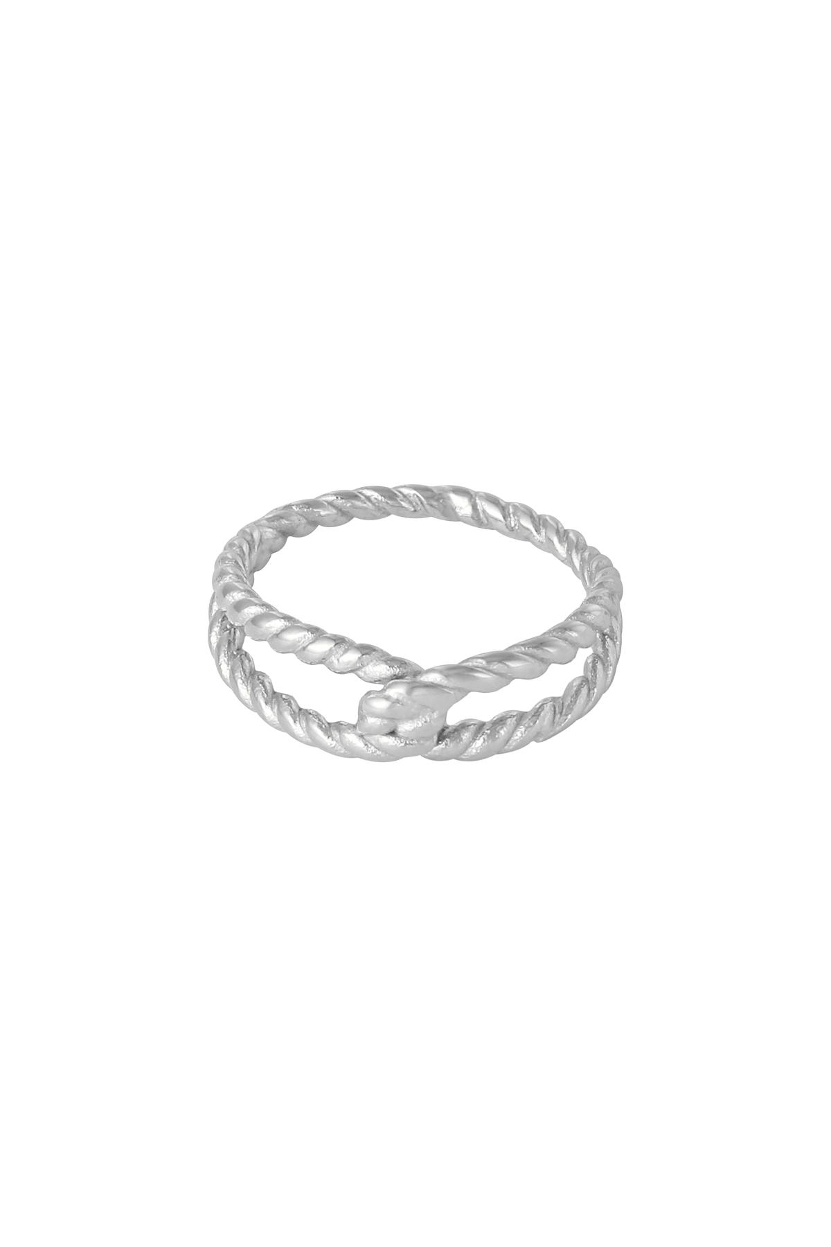 Groothandel Ring Gedraaide Touw RVS Unisex Maat 16 Brand