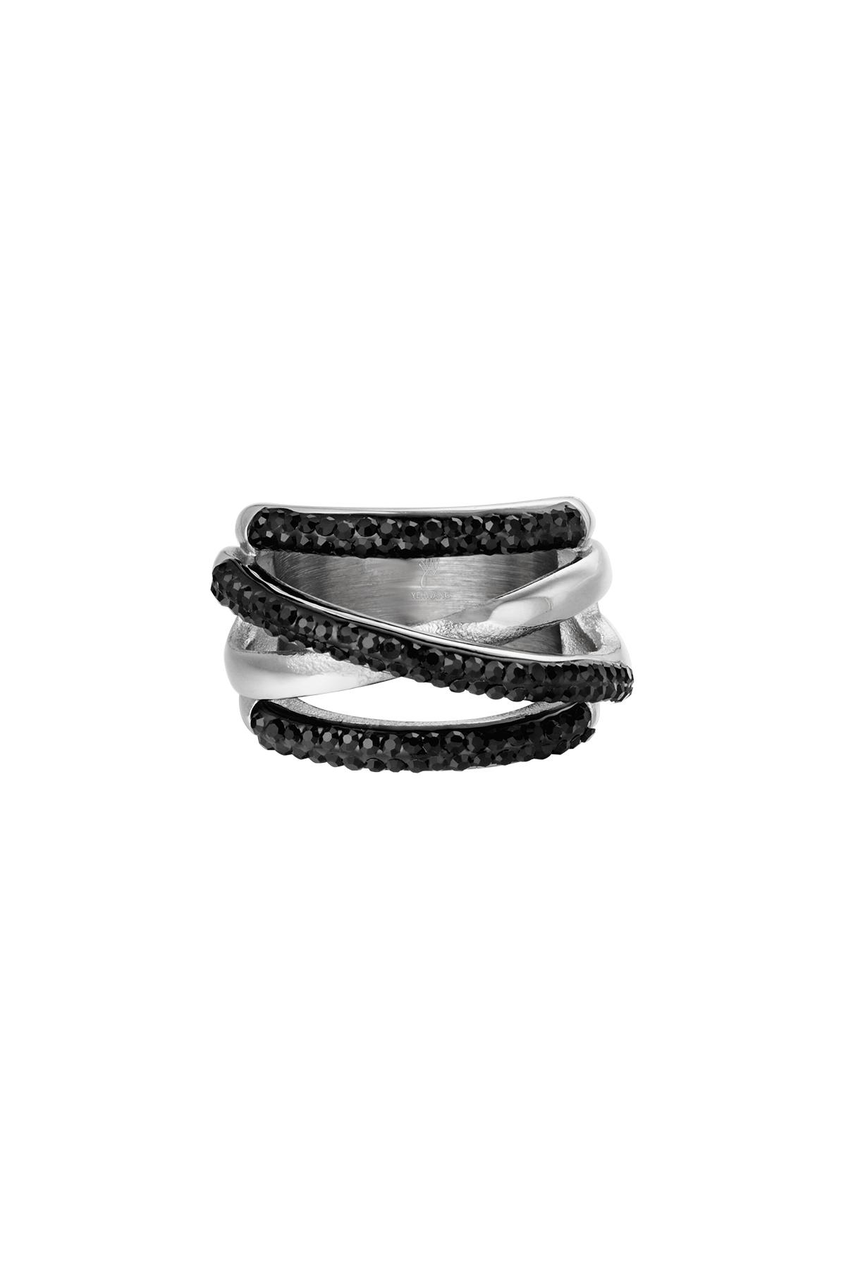 Bague Crossroads Argenté Acier inoxydable 16 h5 