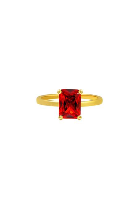 Ring Shimmer Rood Koper 16