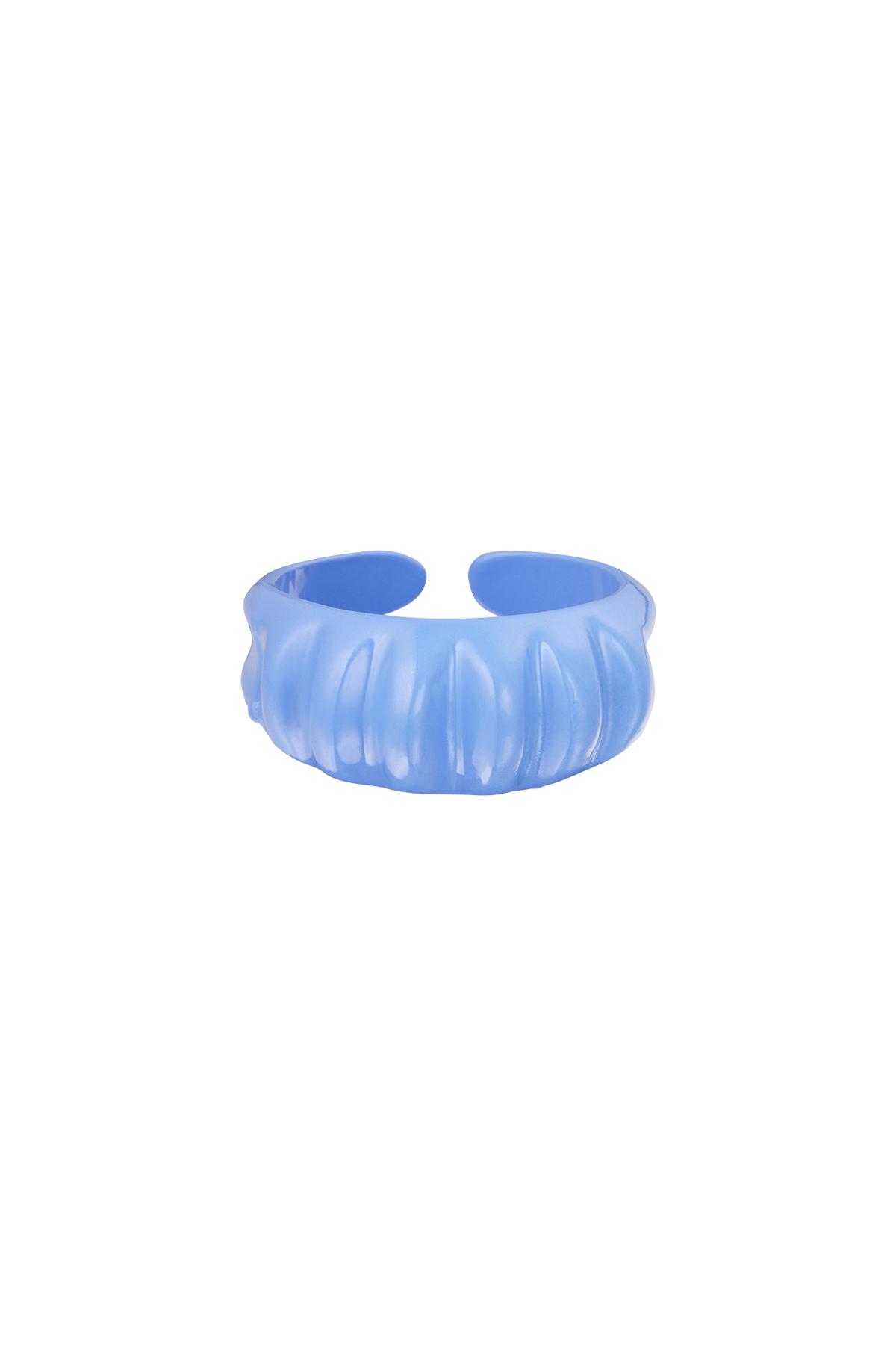 Groothandel Candy Ring Blauw Metaal Maat Uniek