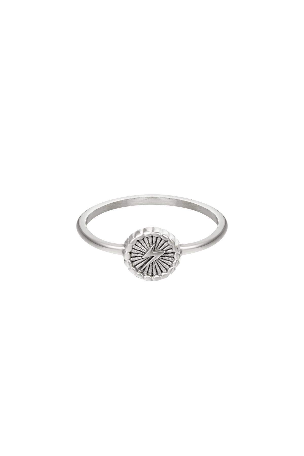 Ring stralende donder Zilver Stainless Steel 16