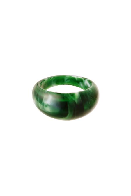 Poli Reçine Halka Yuvarlak Green Resin 17