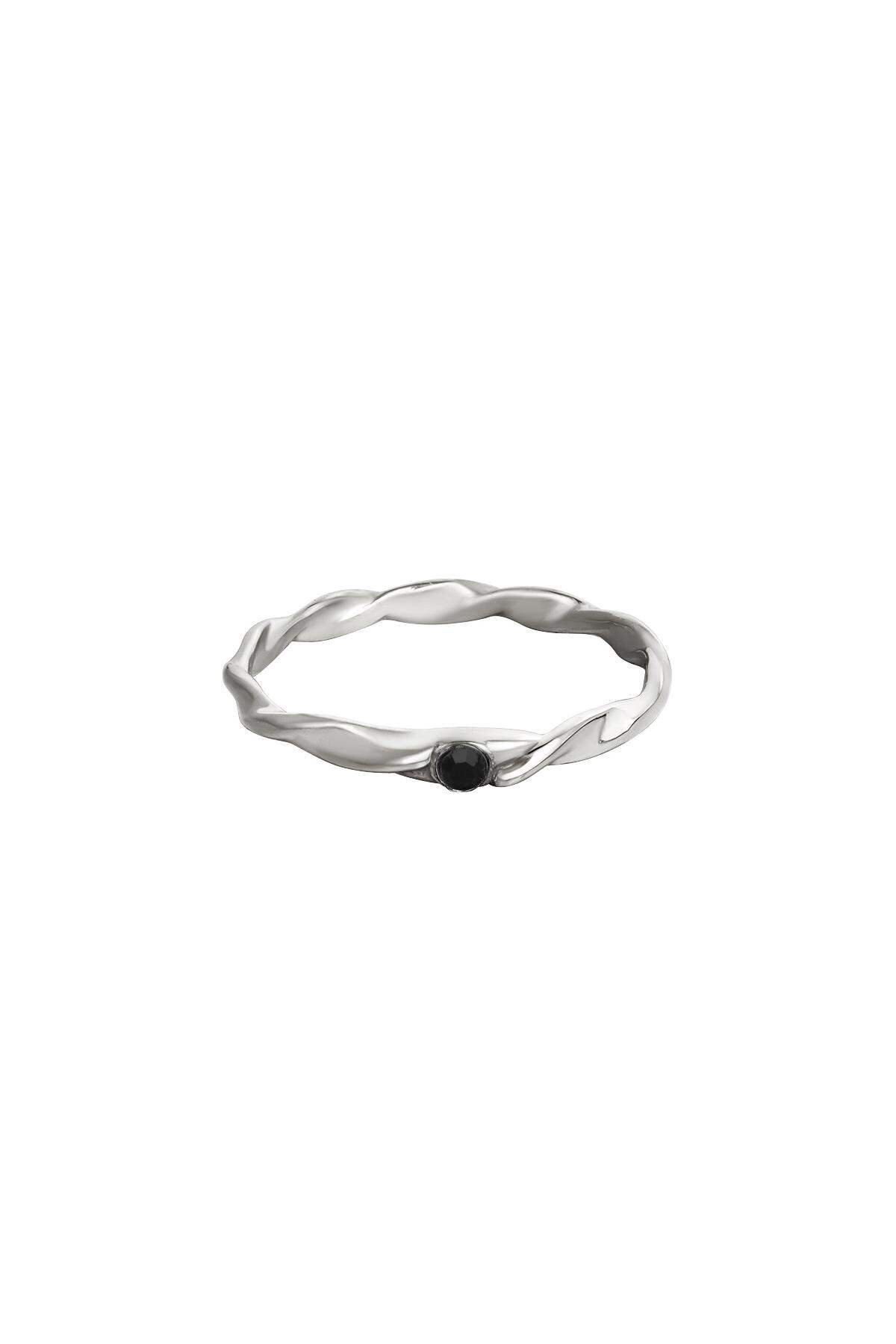 RVS ring gedraaid Zilver Stainless Steel 16 h5