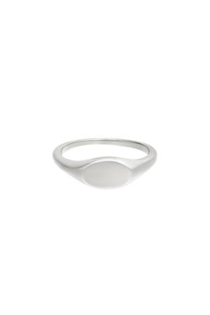Stainless Steel Signet Ring Gold Color 15 h5 