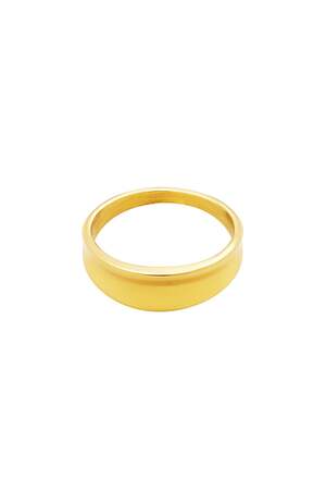 Roestvrij stalen ring Goud kleur Stainless Steel 15 h5