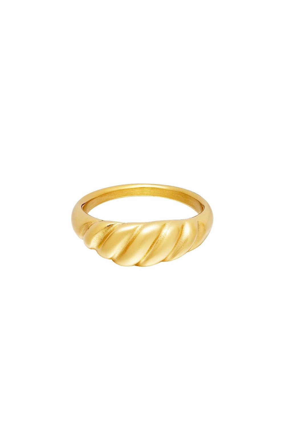 Edelstahlring Silber 16 