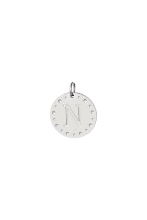Kreis Charm Initiale A Silber Edelstahl h5