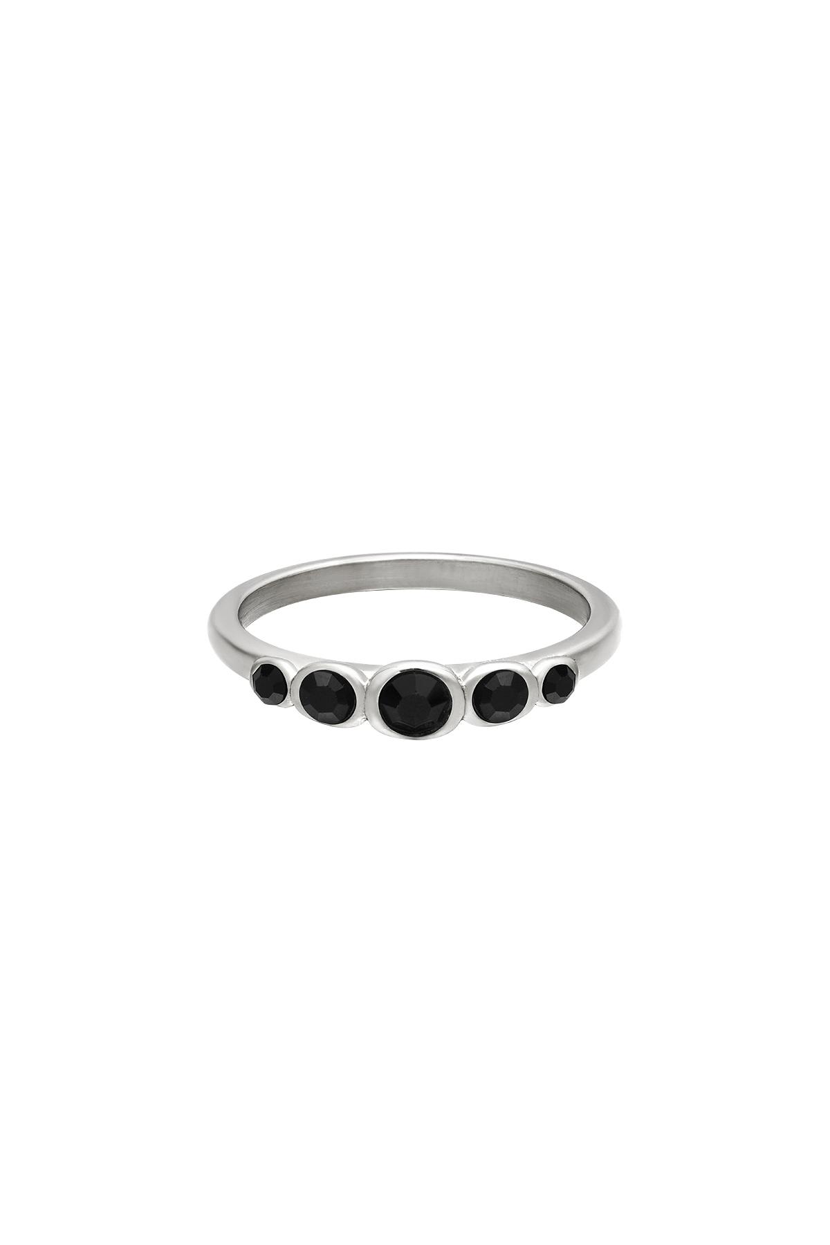 Groothandel Statement Ring van Roestvrij Staal Rood Goudkleurig Set van 1, foto 4 van 4