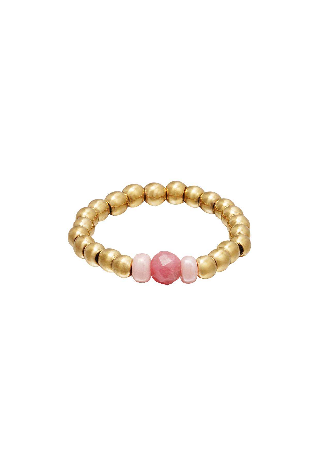 Boncuklu burun halkası Rose Hematite 14 