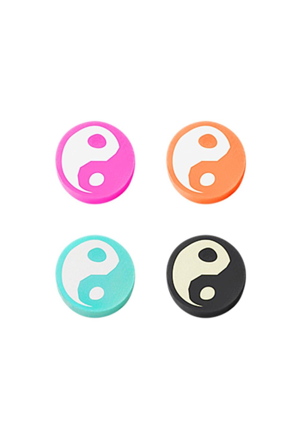 Polymer Beads Yin And Yang Turquoise Green Polymer Clay h5Picture2