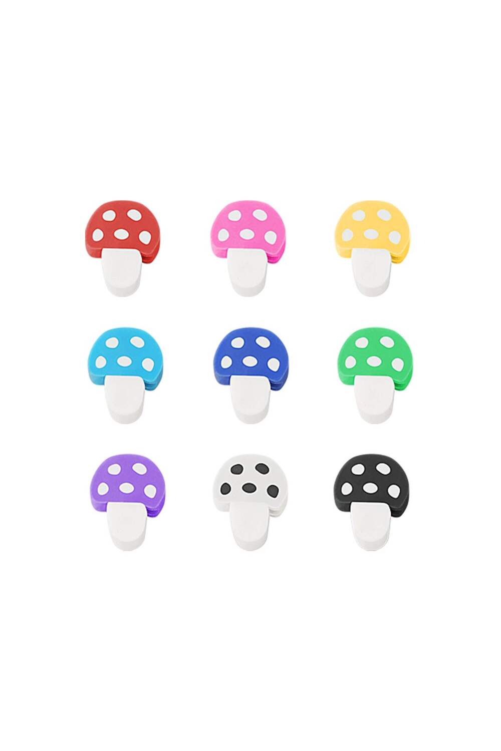 Perles de champignon bricolage Multicouleur polymer clay