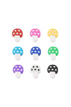 Perles de champignon bricolage Multicouleur polymer clay h5