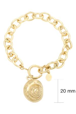 Bracelet Shell Gold Color Stainless Steel h5 Picture3