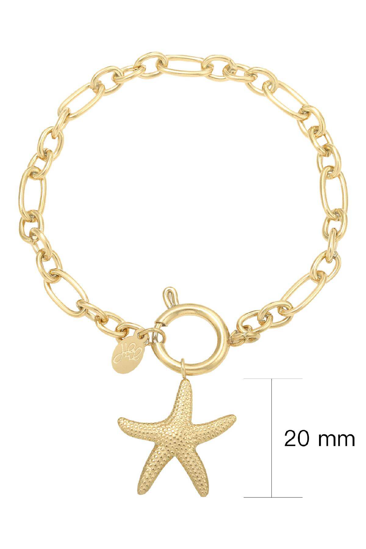 Bracelet Starfish Gold Immagine3