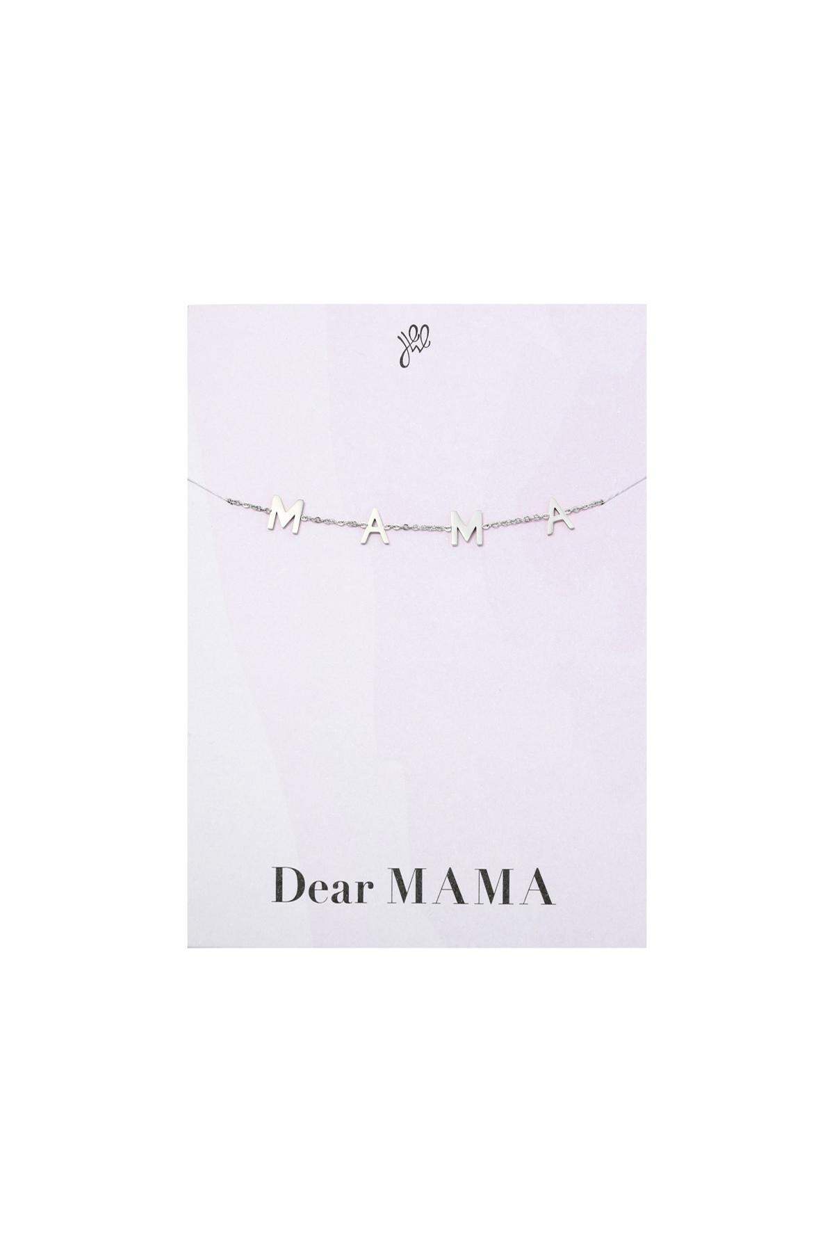 Bracelet Dear Mama Silver Color Stainless Steel 2