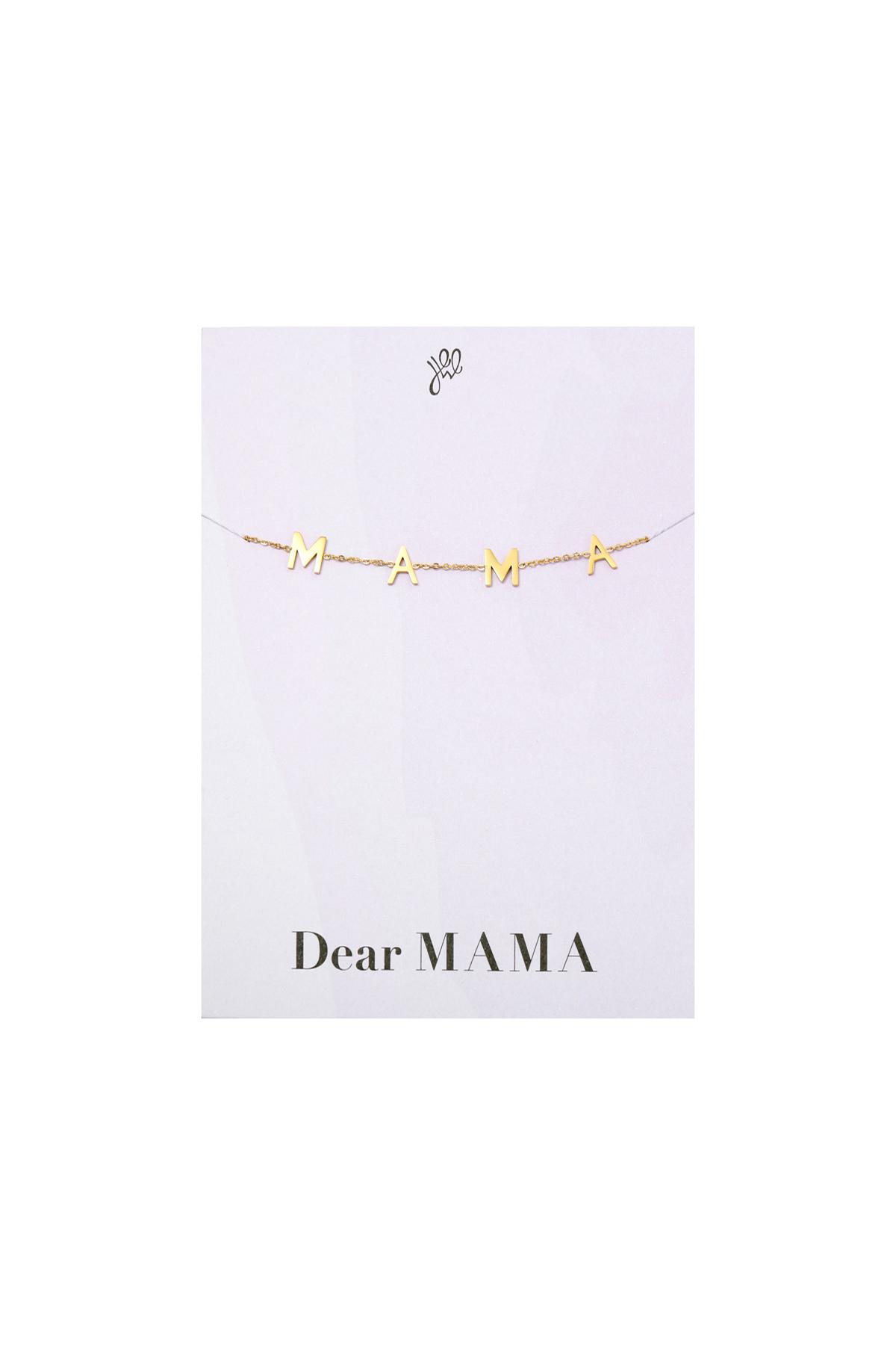 Groothandel RVS Armband voor Vrouwen Basic Vorm Dear Mama, foto 3 van 3